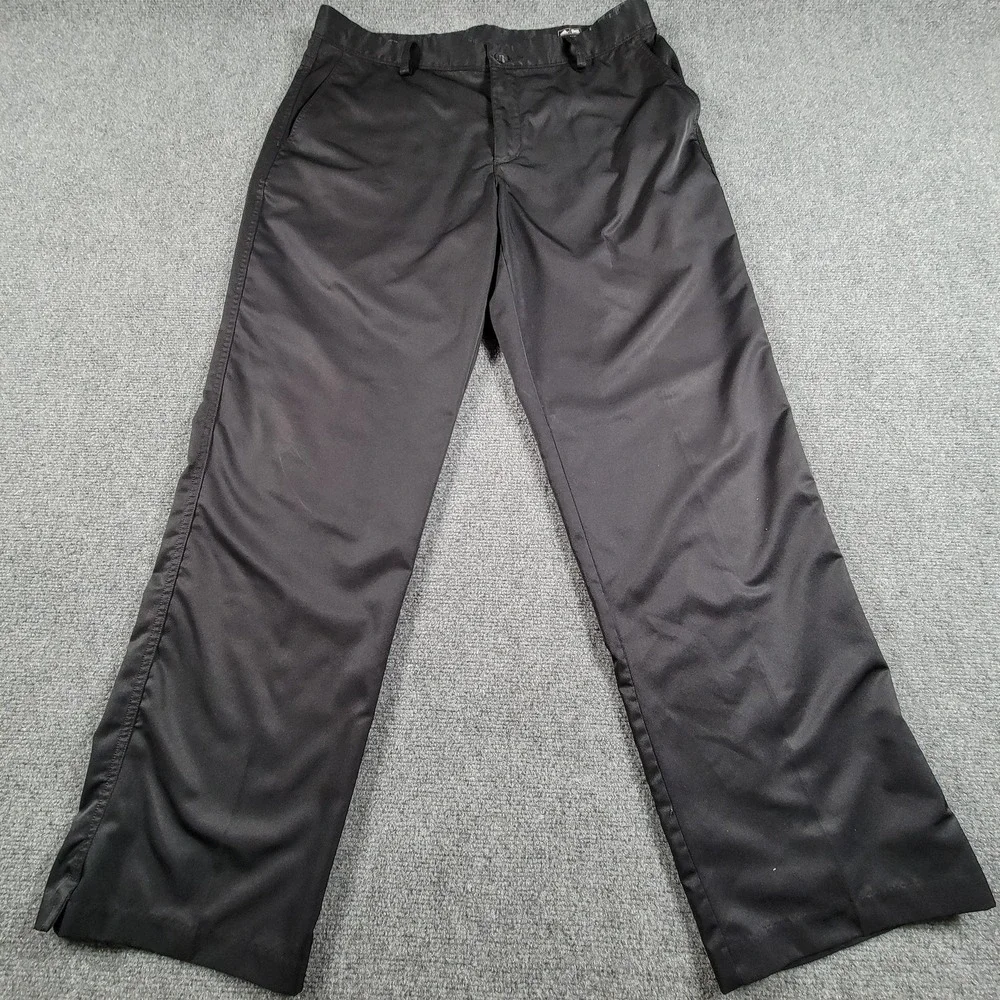 Adidas Pants Mens 36x32 Black Climalite Golf Performance Moisture Wicking X17293